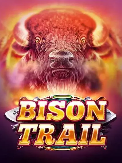 Decorative casino game artwork for Cryptorino: Bison Trail