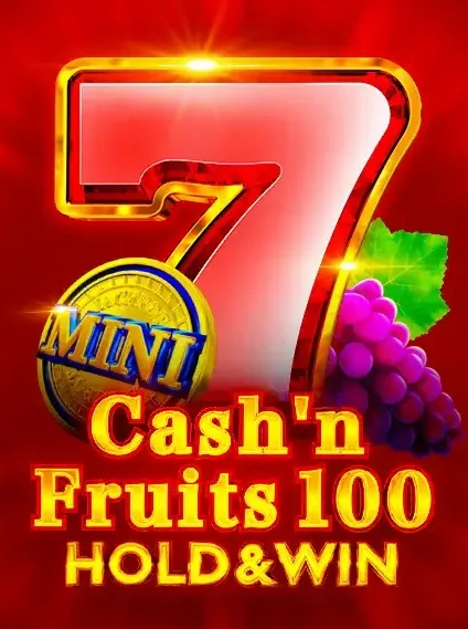 Decorative casino game artwork for Cryptorino: Cashn Fruits 100 Hold And Win