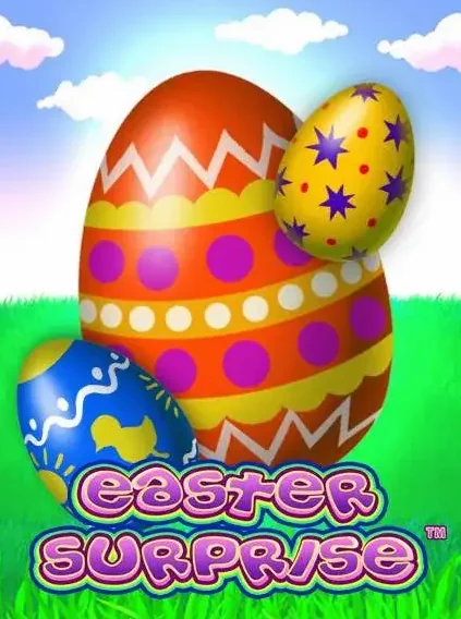 Decorative casino game artwork for Cryptorino: Easter Surprise