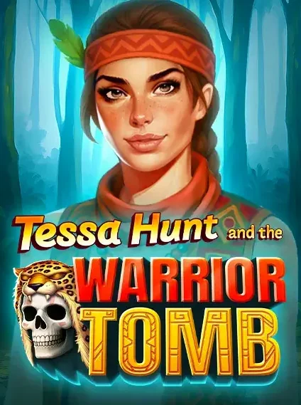 Decorative casino game artwork for Cryptorino: Tessa Hunt And The Warrior Tomb